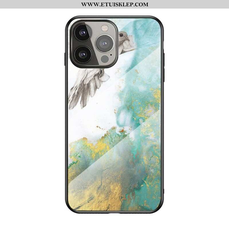 Etui do iPhone 13 Pro Szkło Hartowane W Kolorach Marmuru